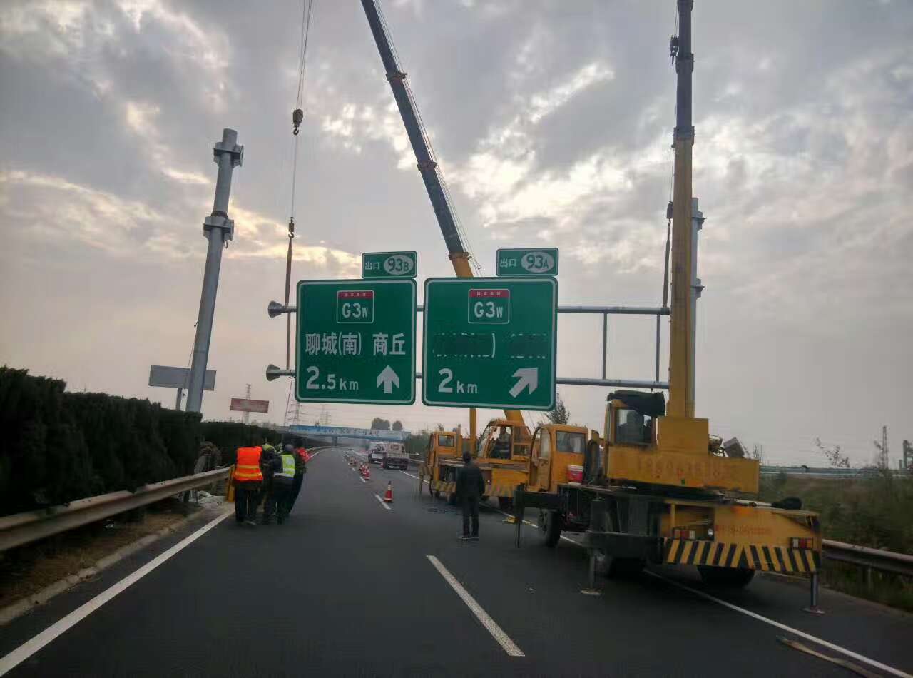 潍坊潍坊高速公路标志牌施工案例